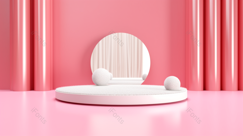 粉色3D立体淘宝产品展示背景,高清,摄影图,摄影图片,图片大全,摄影图免费下载